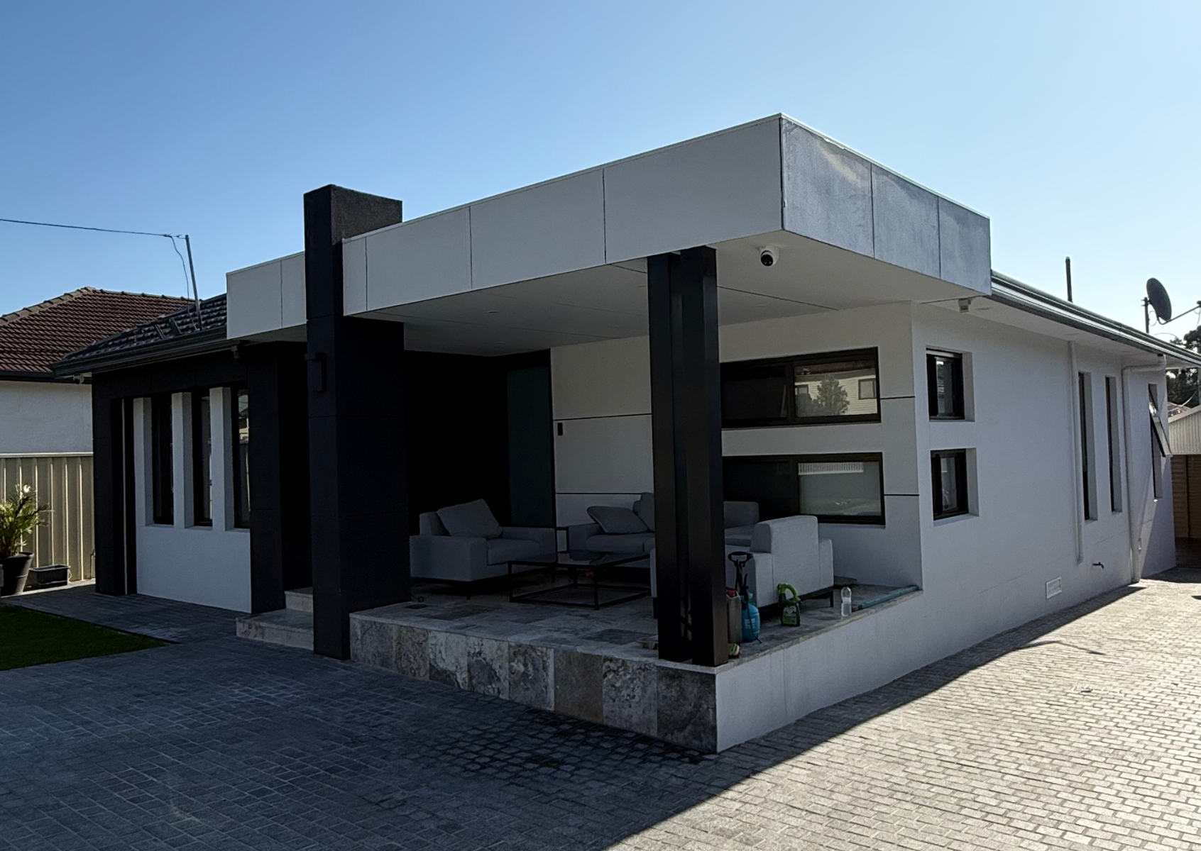 Open-plan glazing — install